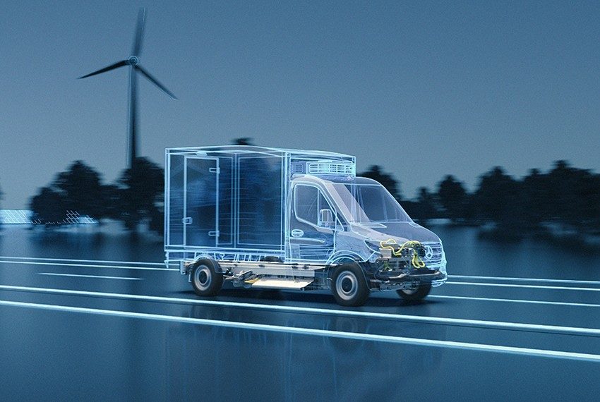Mercedes eSprinter pour transport de marchandises