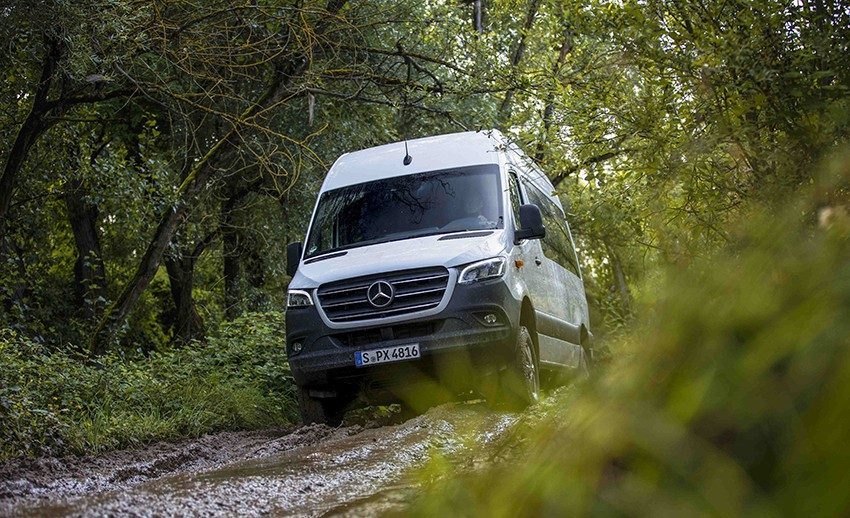 Mercedes Sprinter à transmission intégrale permanente