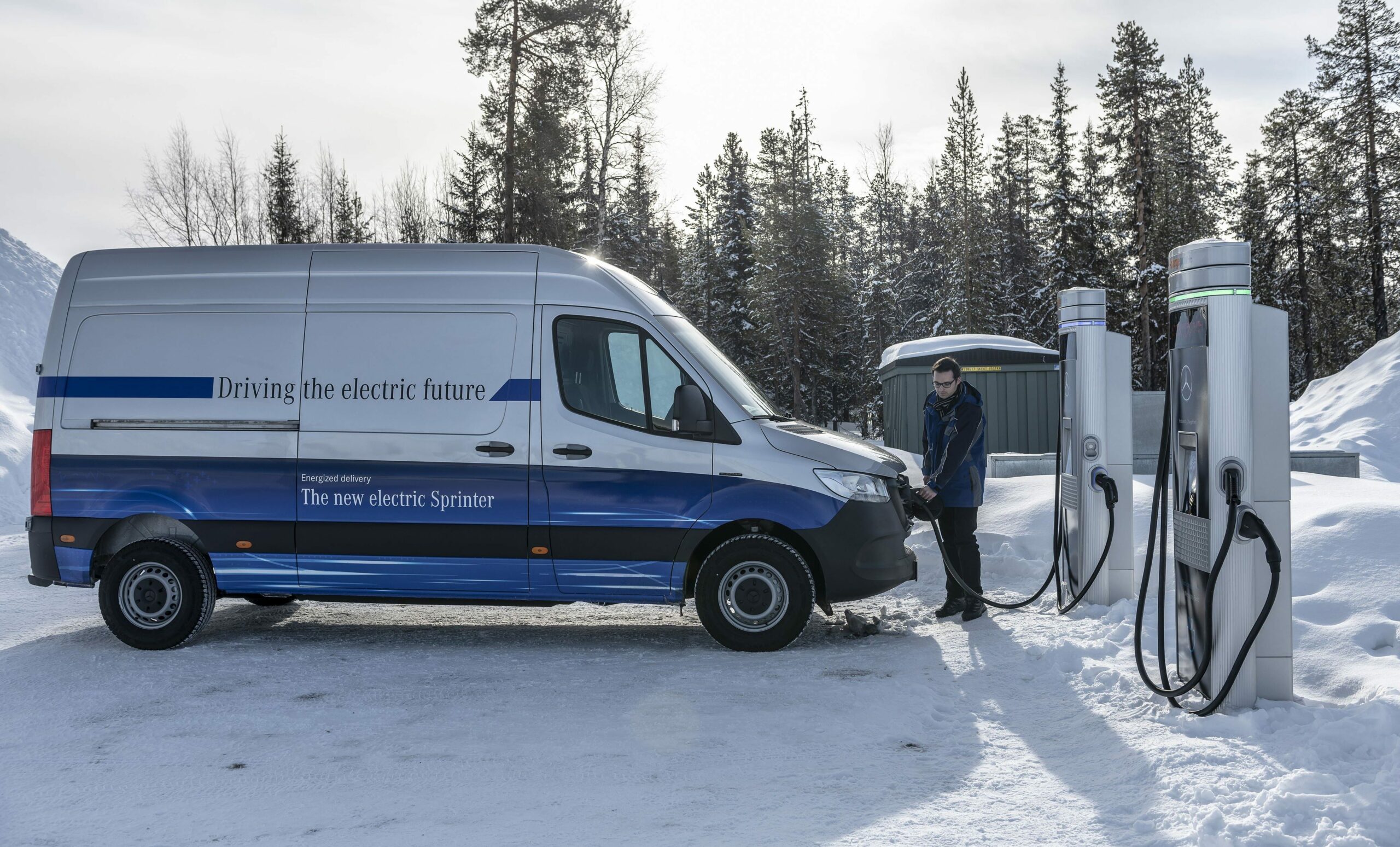 Mercedes Sprinter électrique en test grand froid