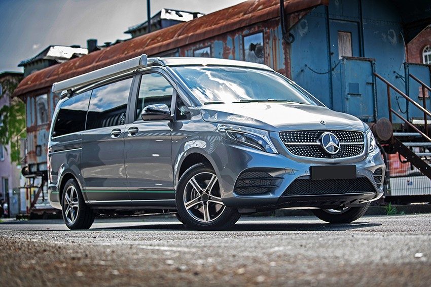 Mercedes Vito équipé de jantes en aluminium Camper en finition Anthracite poli