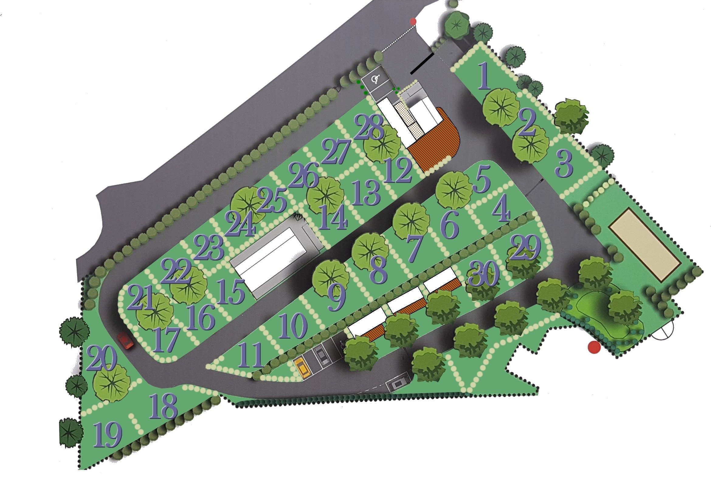 Plan du camping "Porte des Alpilles"