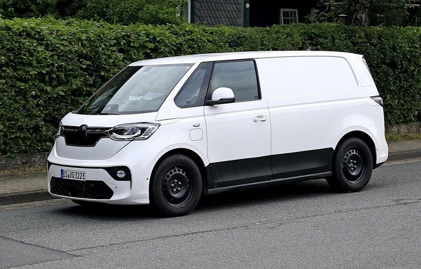 Prototype en test du van électrique Volkswagen ID. Buzz