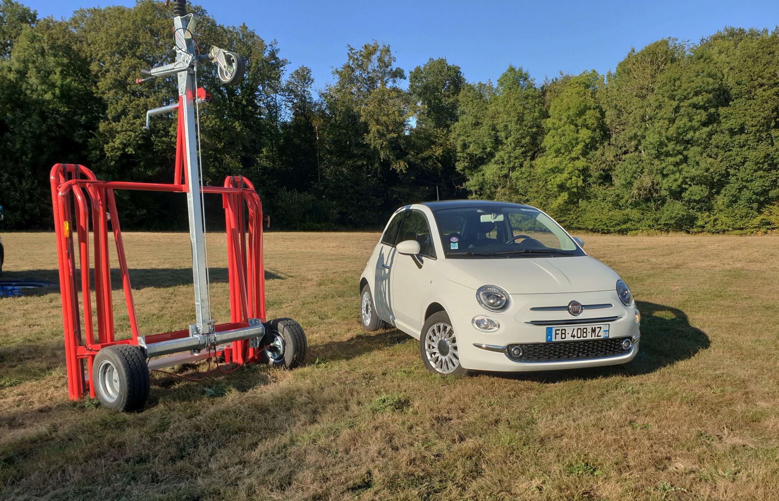 Remorque auto pliante La Bissonnette Rouge