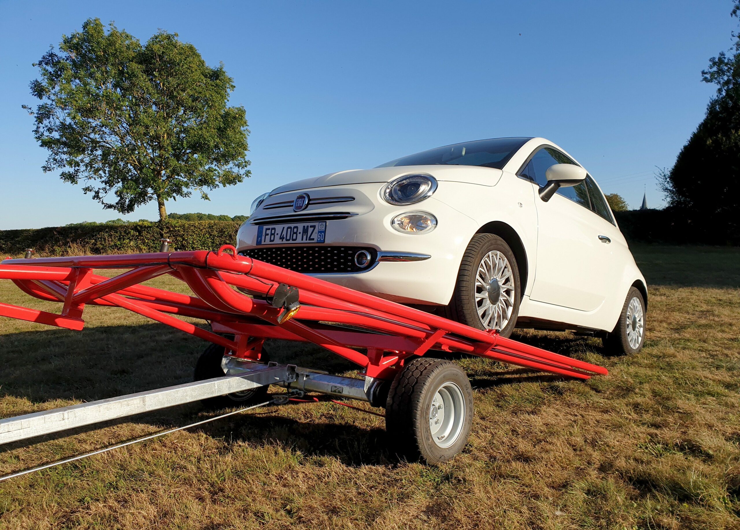 Remorque auto pliante La Bissonnette Rouge
