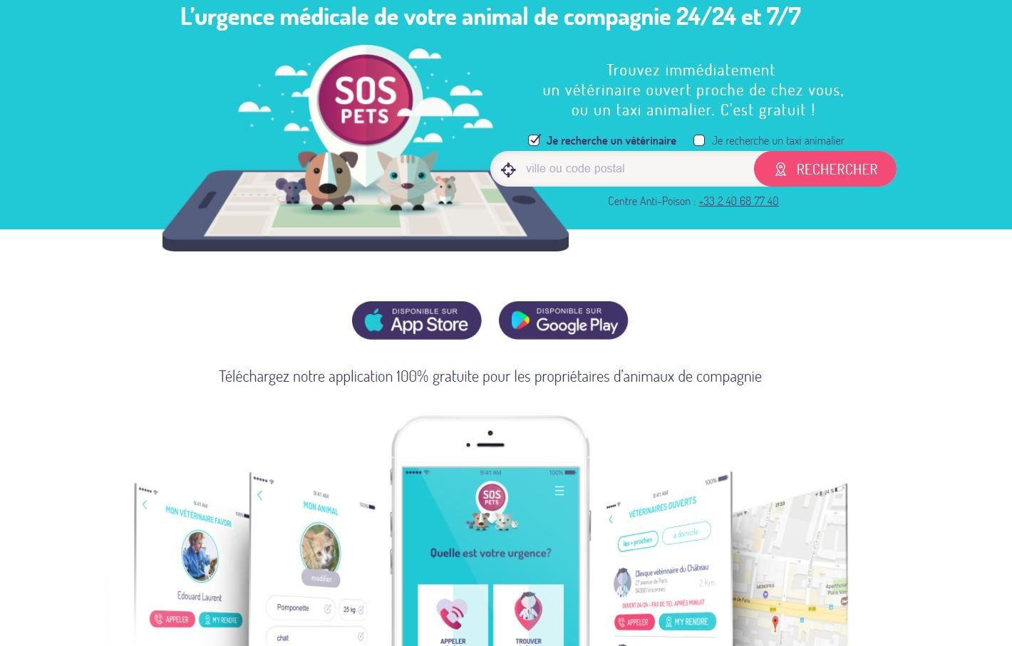 SOS Pets est aussi sur internet