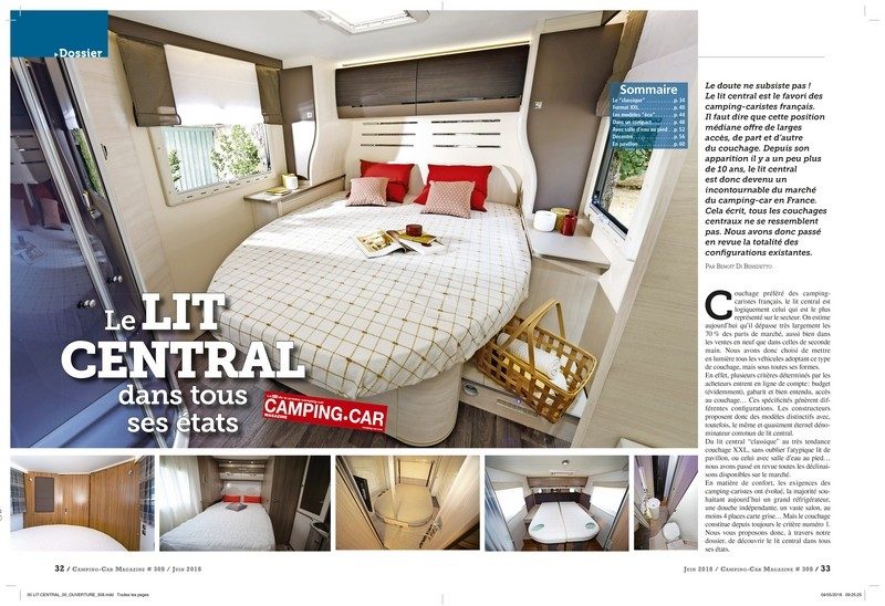 Tous les modèles à lit central