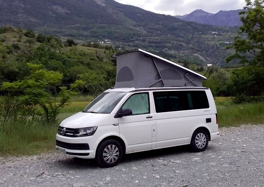 VW Transporter aménagé de l'agence de location My Big Little Van