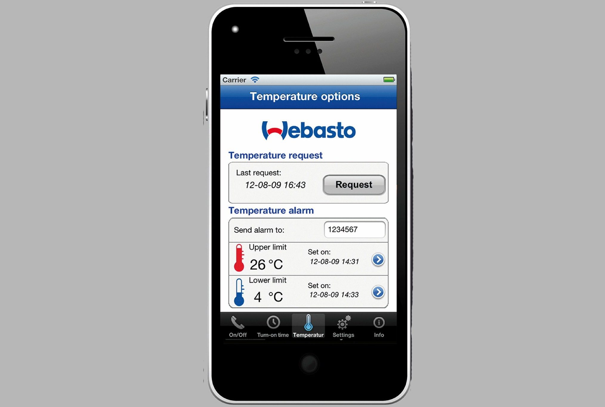 Webasto Thermo Call 4 sur van aménagé Westfalia