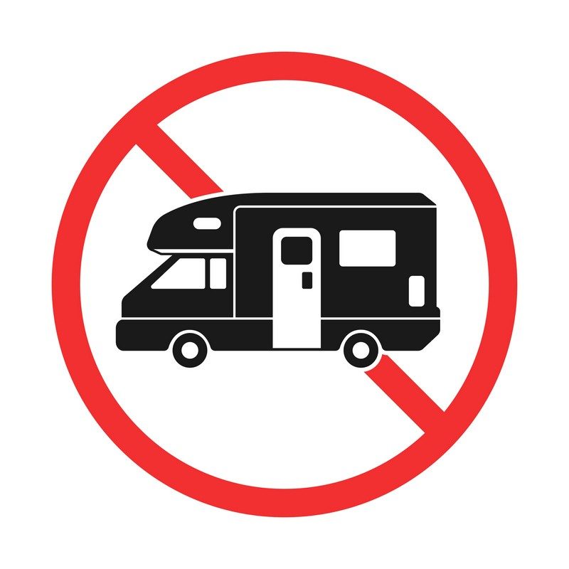Interdiction aux camping-cars