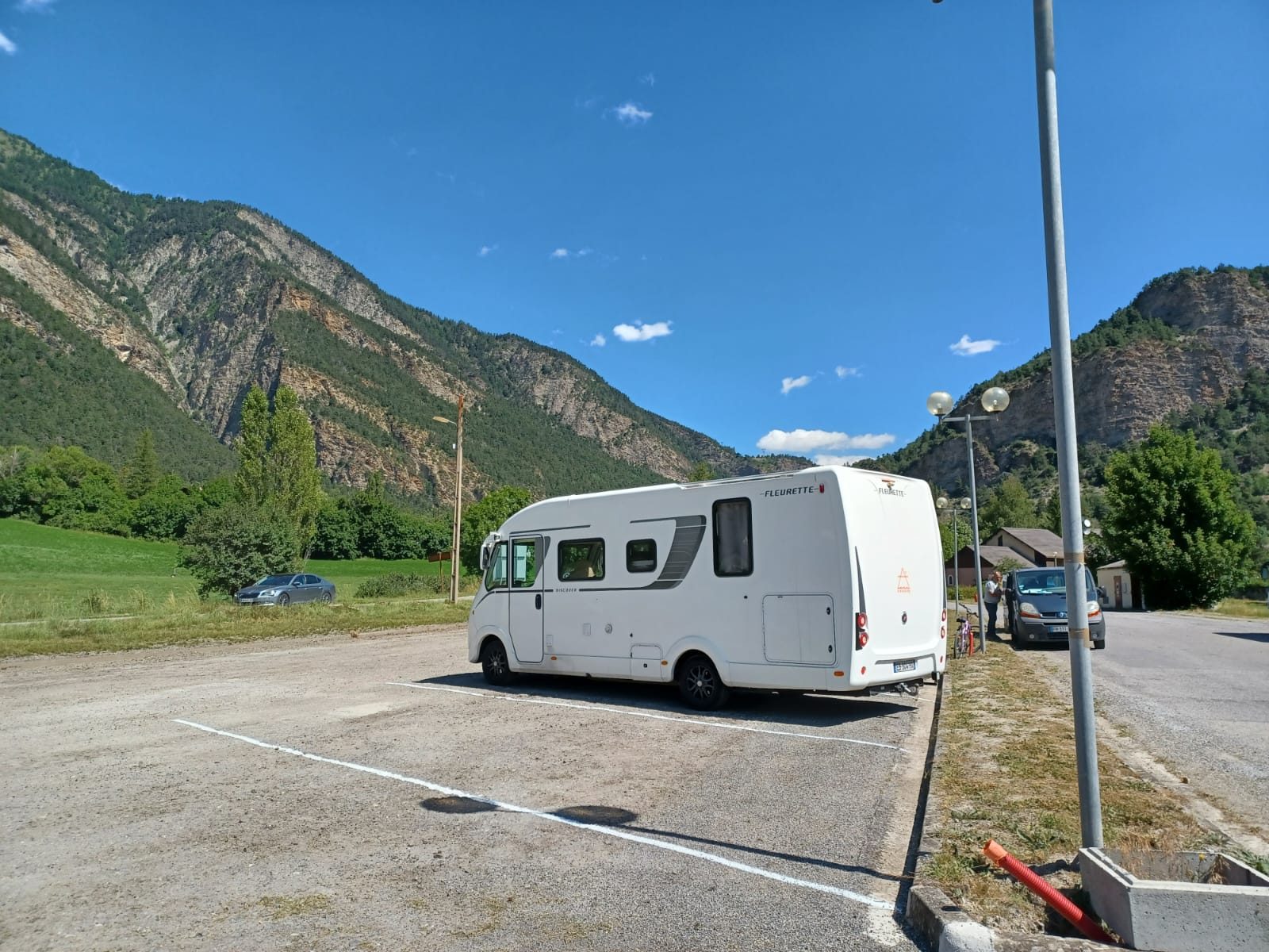 Aire de services de Jausiers.
