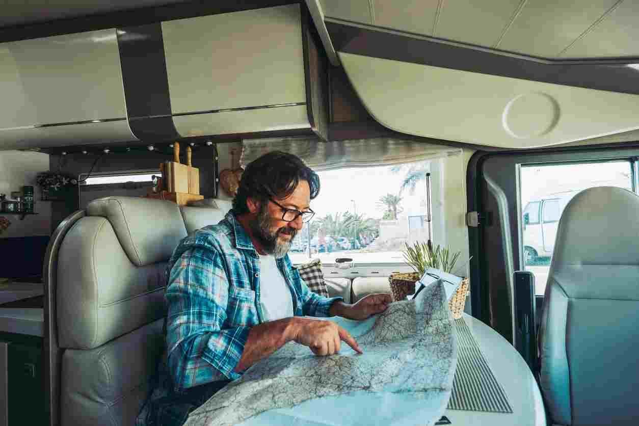 La carte en camping-car.