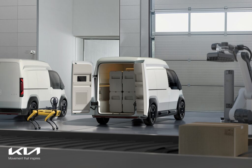 La future gamme électrique de porteurs Kia.