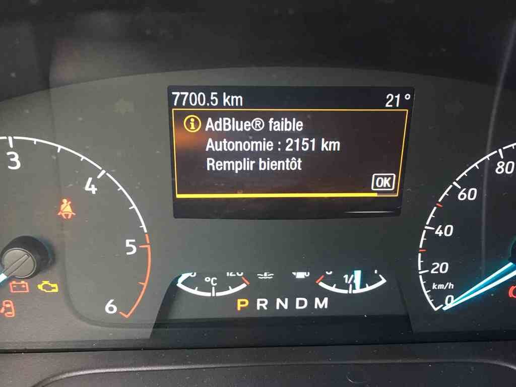 Un message d'alerte sur le niveau d'AdBlue peut être fantaisiste mais il annonce sans aucun doute une panne prochaine.