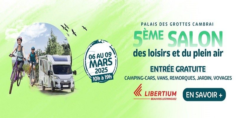 5ème Salon des loisirs et du plein air du 6 au 9 mars 2025 à Cambrai