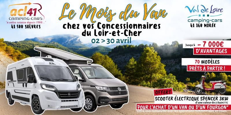 Le mois du Van chez ACL 41 et VDL CC 41 du 2 au 30 avril 2024