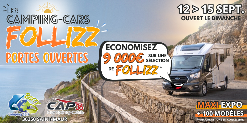 Les Camping-cars Follizz du 12 au 15 septembre 2024