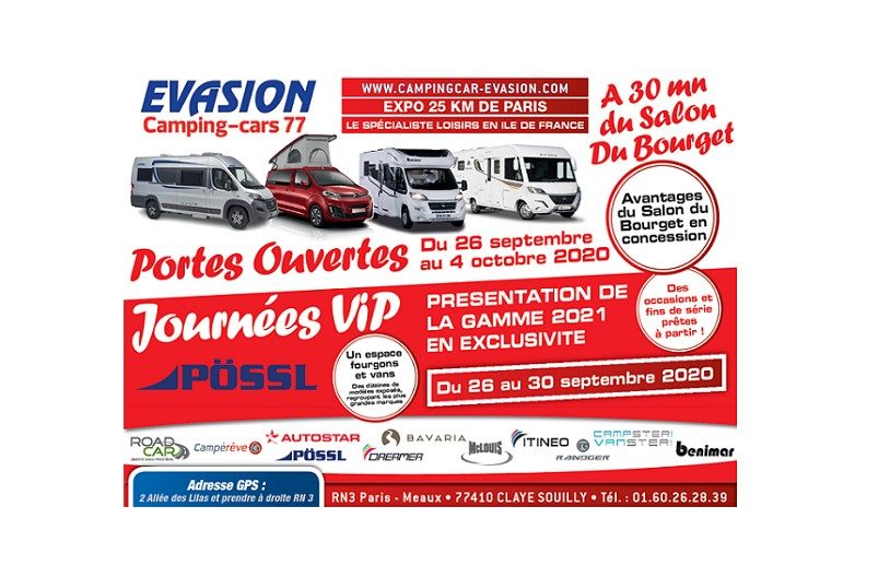 Portes ouvertes chez Evasion Camping-cars 77