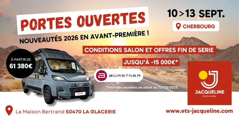 Portes Ouvertes chez Jacqueline Camping-car Cherbourg du 10 au 13 septembre 2025