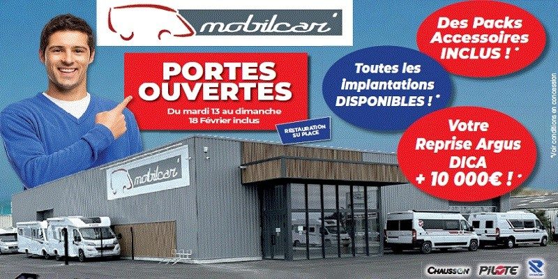 Portes Ouvertes Mobilcar du 13 au 18 février 2024