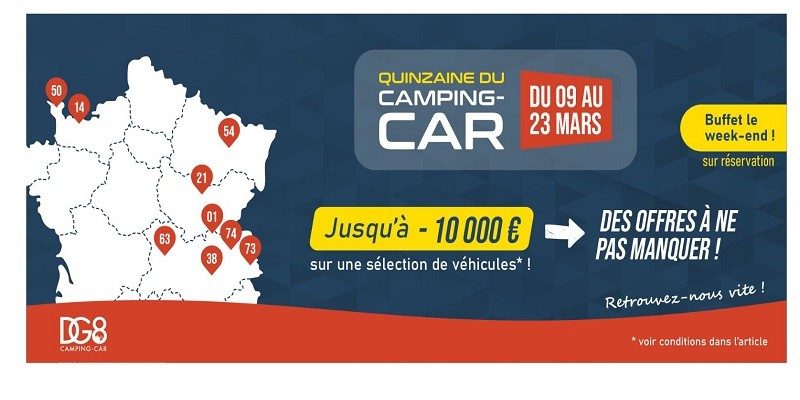 Quinzaine du camping-car DG8 Camping-car du 9 au 23 mars 2024
