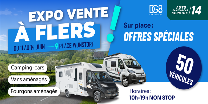 Exposition Camping-car à Flers du 11 au 14 juin 2026