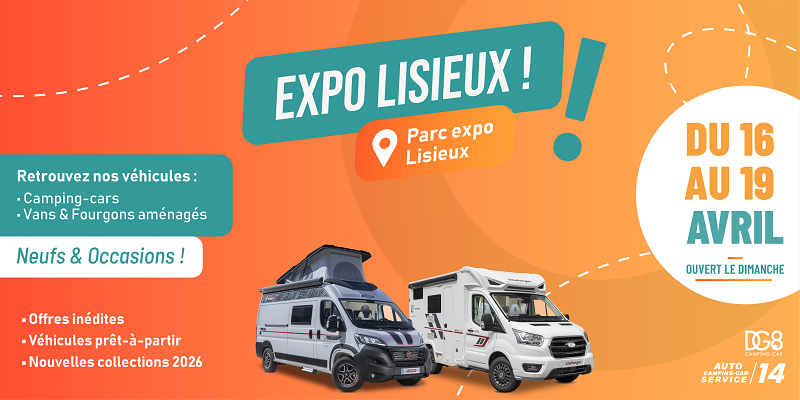 Foire Expo Camping-car Parc des Exposition à Lisieux du 16 au 19 avril 2026