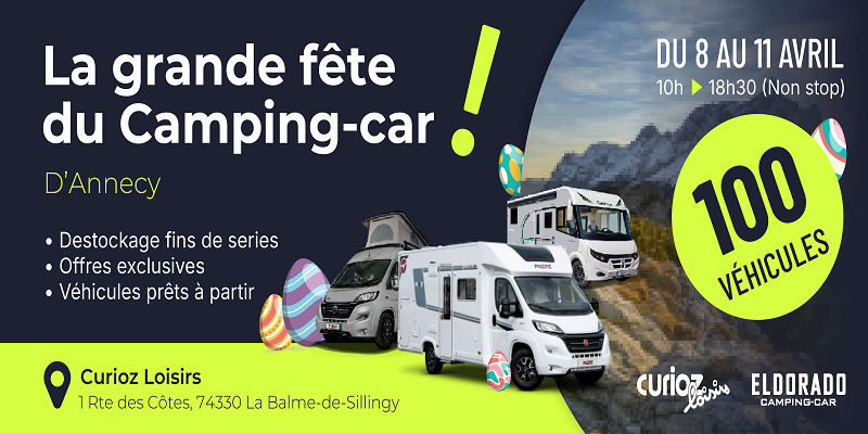 La Fête du Camping-Car d’Annecy du 8 au 11 avril 2026