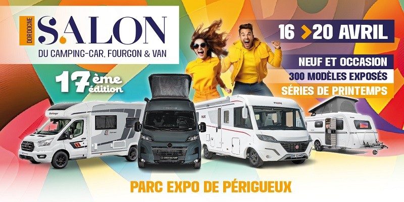 Le Salon du camping-car de Dordogne du 16 au 20 avril 2026