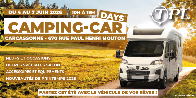 Les camping-car days de Carcassonne du 4 au 7 juin 2026