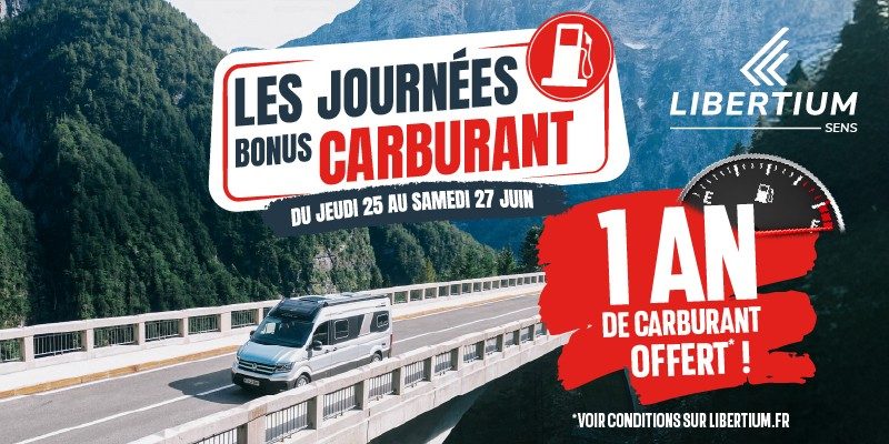 Les Journées Bonus Carburant du 25 au 27 juin 2026 chez Libertium Sens.