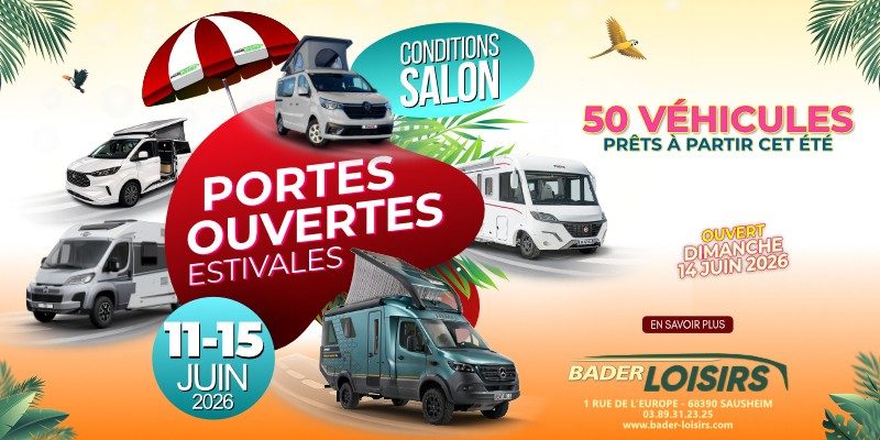 Portes Ouvertes chez Bader Loisirs du 11 au 15 juin 2026