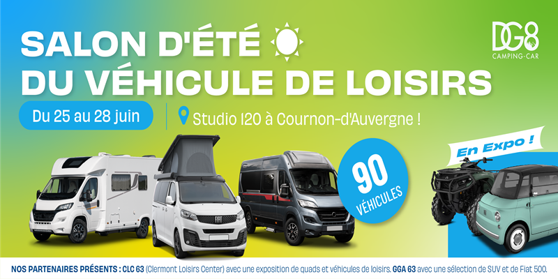 Salon d'été du véhicule du Loisirs de Clermont-Ferrand du 25 au 28 juin 2026