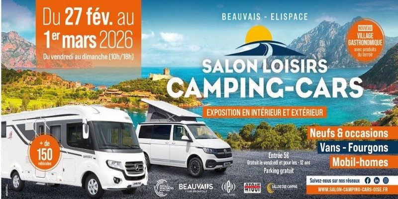 Salon Loisirs Camping-cars de Beauvais du 27 février au 1er mars 2026